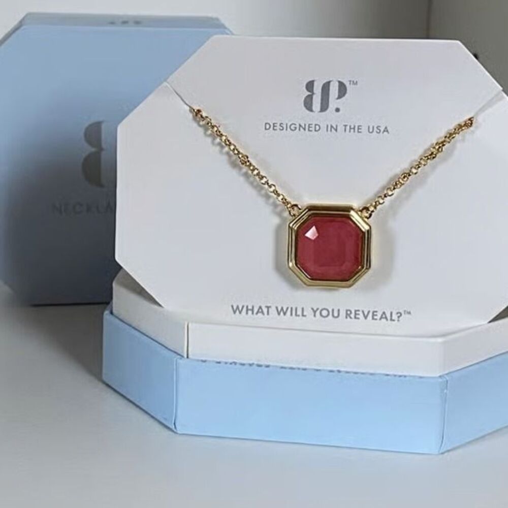 KS Lookalike Necklace - Pink on Gold